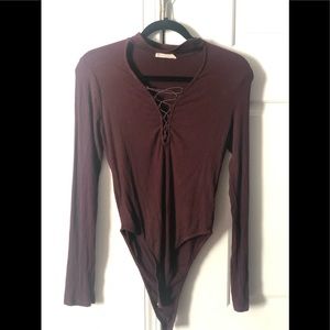 Lace Up Bodysuit